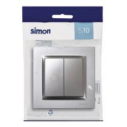 Pulsador persinanas 840x840 mm 230v aluminio serie 10 SIMON