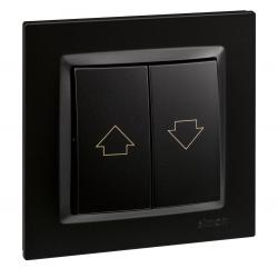 Pulsador persinanas 840x840 mm 230v negro serie 10 SIMON