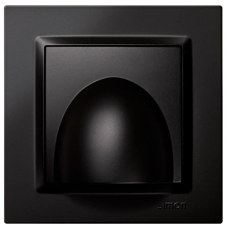 Salida cable 840x840 mm negro serie 10 SIMON