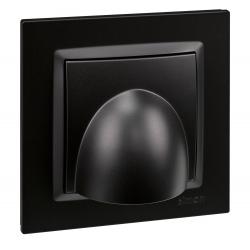 Salida cable 840x840 mm negro serie 10 SIMON