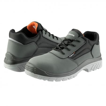 Zapato seguridad color gris comp+nobuck S3 T40 BELLOTA
