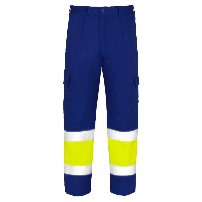 Pantalón trabajo alta visibilidad poliester tergal talla 56 VESIN