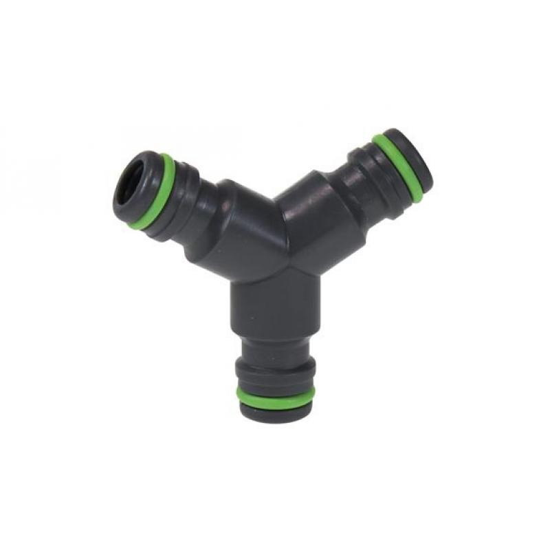 Derivacion riego triple fabricada plastico NATUUR
