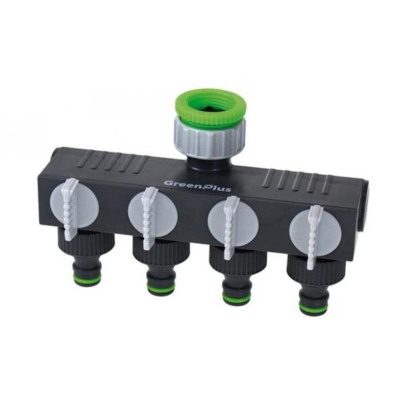 Conector riego rapido medidas 1-3/4" con 4 vias regulable plastico NATUUR