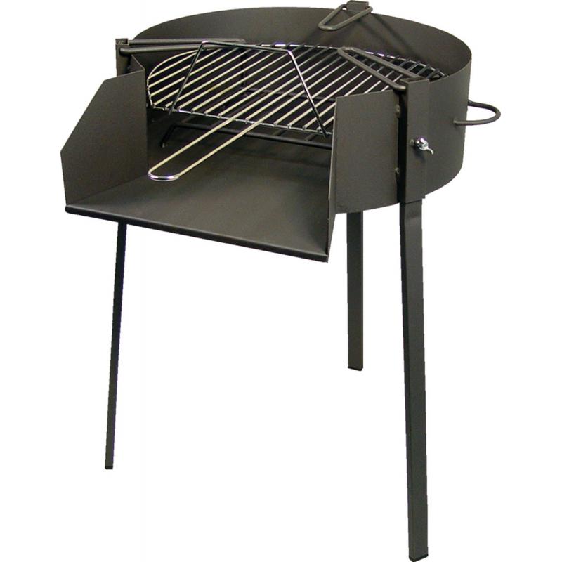 Barbacoa carbón redonda leña - paellero ø 50 x 5 cm