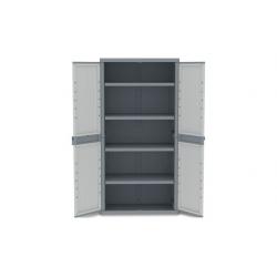 Armario para exterior resina con estantes jumbo xl wave 180 x 89,7 x 53,7 cm