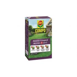 Abono granulado cesped 4 en 1, envase de 3 kg COMPO