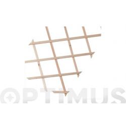 Celosía extensible madera trelliwood 100x200 cm.