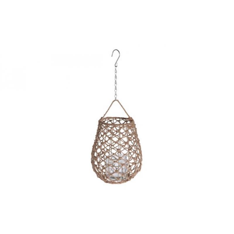 Lampara colgante portavelas 25 x 29 cm