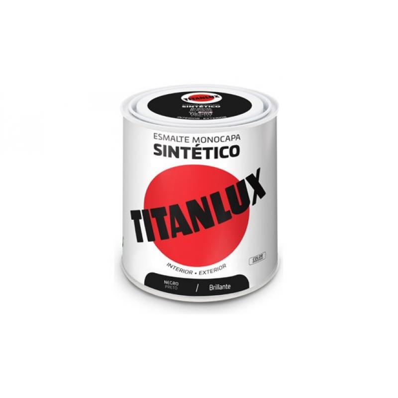 Esmalte sintetico brillo 0567 250 ml negro TITANLUX