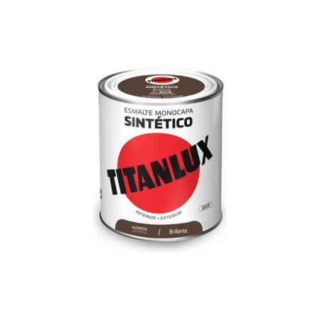 Esmalte sintetico brillo 0547 750 ml marron TITANLUX
