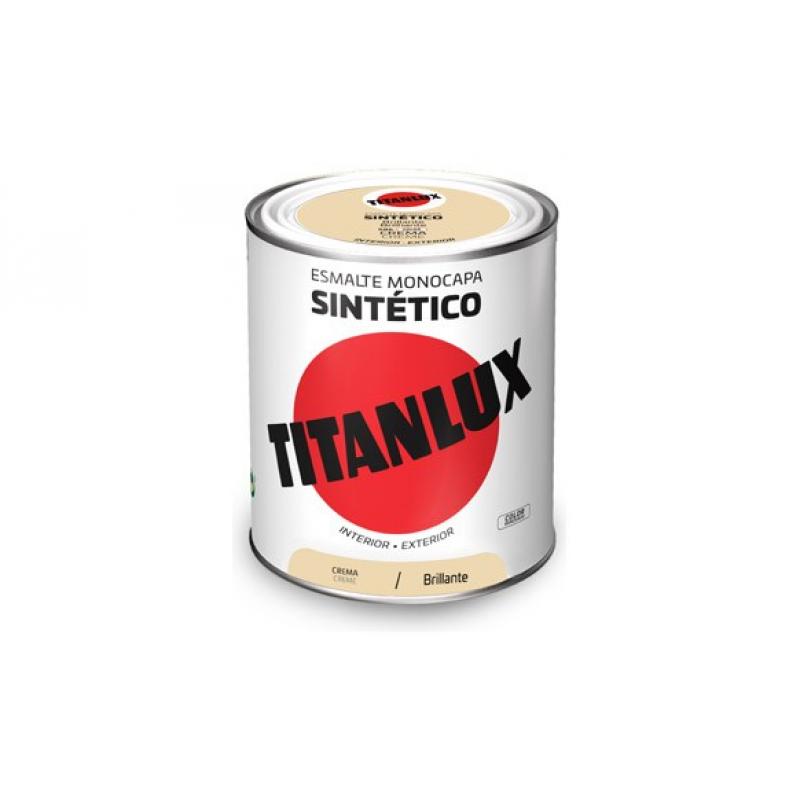 Esmalte sintetico brillo 0586 750 ml crema TITANLUX