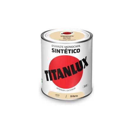 Esmalte sintetico brillo 0586 750 ml crema TITANLUX
