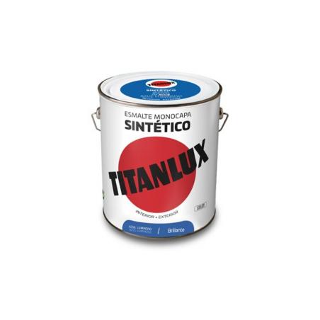 Esmalte sintetico brillo 0539 4 l azul luminoso TITANLUX