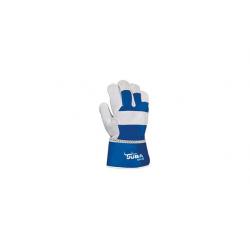 Guante americano piel serraje vacuno y lona tuff talla 9