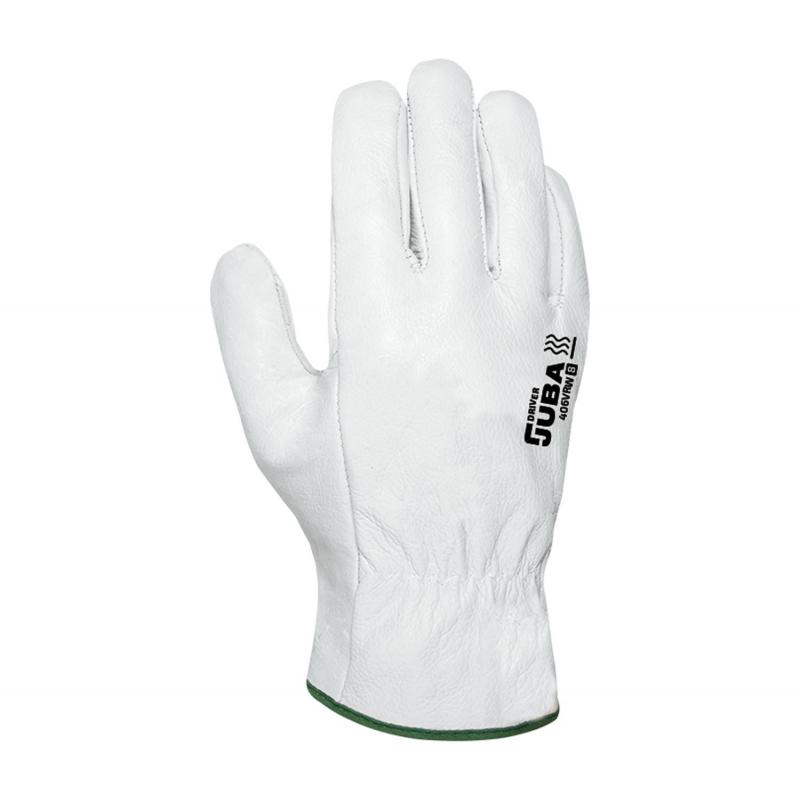 Guante piel flor vacuno driver natural talla 11