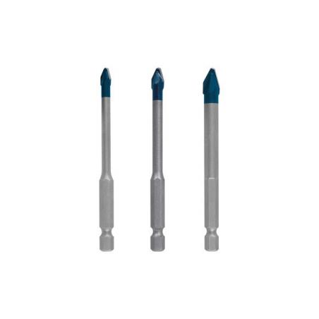 Juego brocas porcelanico expert hex-9 hardceramic 3 uds ø 5 BOSCH