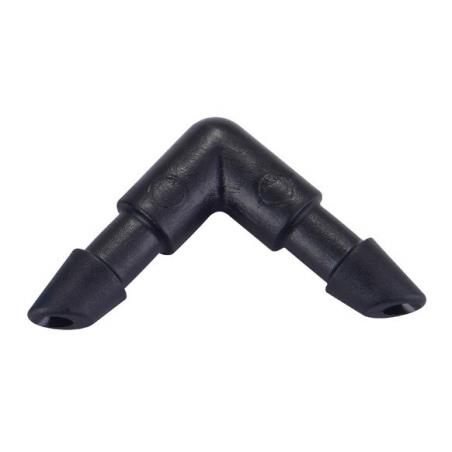 Codo 4 mm 10 unidades riego por goteo