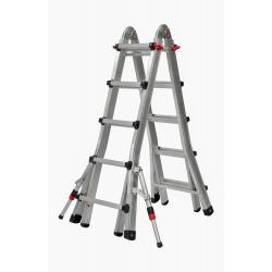 Escalera industrial tijera aluminio telescopica 5+5 peldaños KYLATE