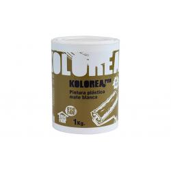 Pintura plastica exterior interior pro mate 1 kg blanco KOLOREA