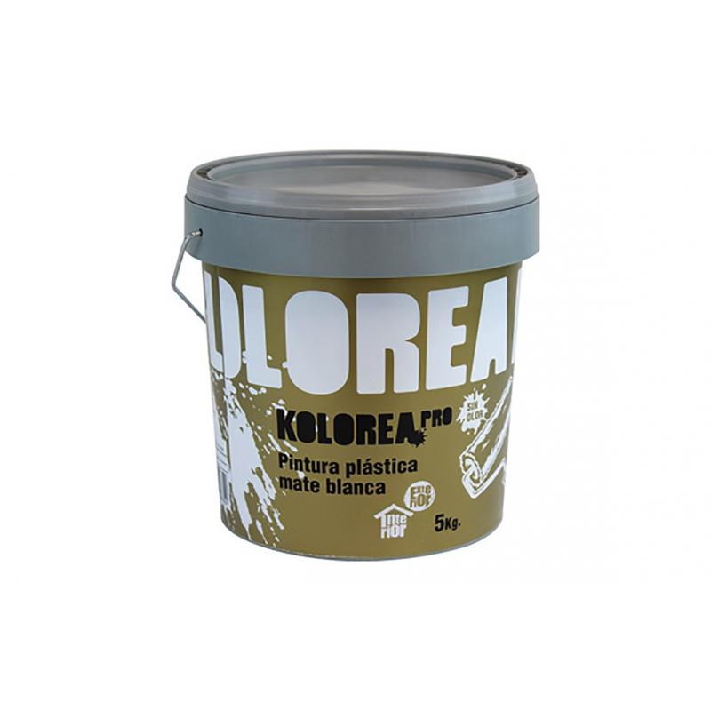 Pintura plastica exterior interior pro mate 5 kg blanco KOLOREA