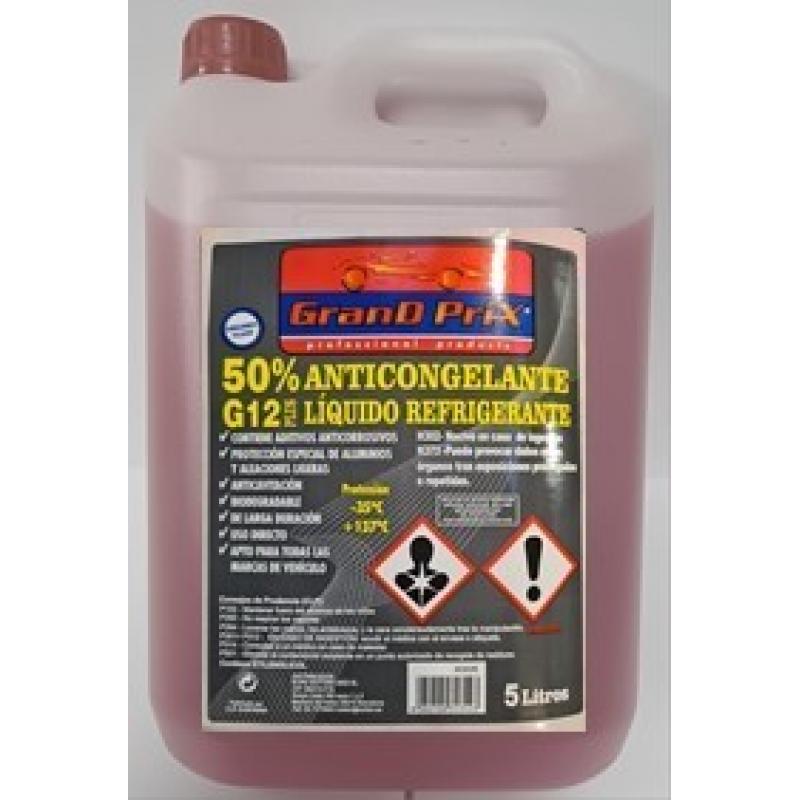 Anticongelante refrigerante 5lt 50% -37º malva GRAND PRIX