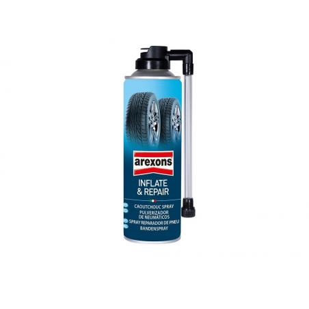 Reparador pinchazo coche inflador spray pulverizador neumaticos 300ml AREXONS