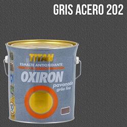 Esmalte antioxidante pavonado 4 l gris acero OXIRON