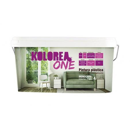 Pintura plastica interior monocapa one 4l marfil KOLOREA