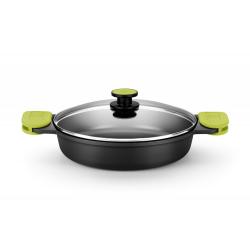 Cazuela baja aluminio fundido foodie induccion 36 cm BRA
