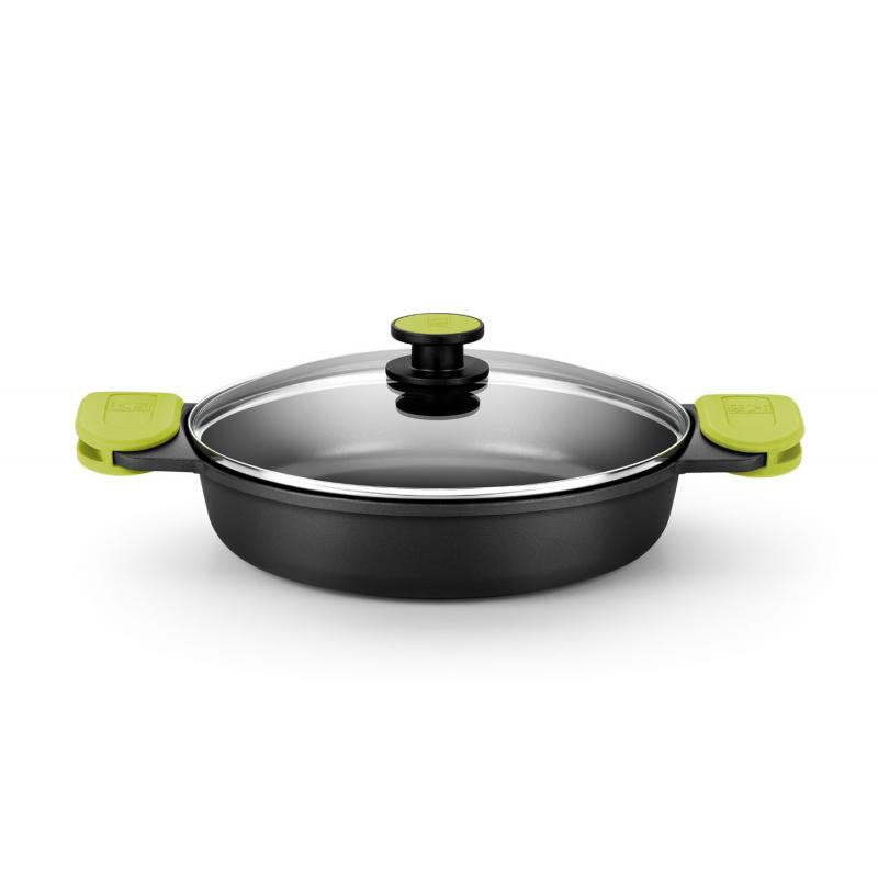 Cazuela baja aluminio fundido foodie induccion 36 cm BRA