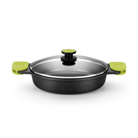 Cazuela baja aluminio fundido foodie induccion 36 cm BRA