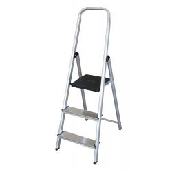 Escalera aluminio domestica 3 peldaños