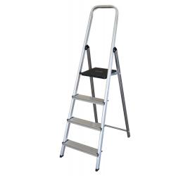 Escalera aluminio domestica 4 peldaños