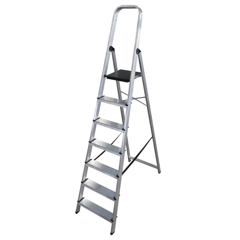 Escalera aluminio domestica 7 peldaños