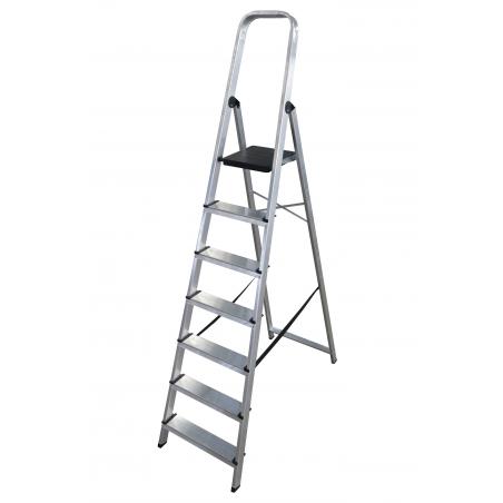 Escalera aluminio domestica 7 peldaños