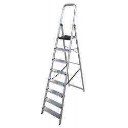 Escalera aluminio domestica 8 peldaños