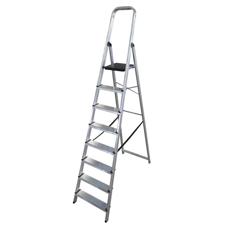 Escalera aluminio domestica 8 peldaños