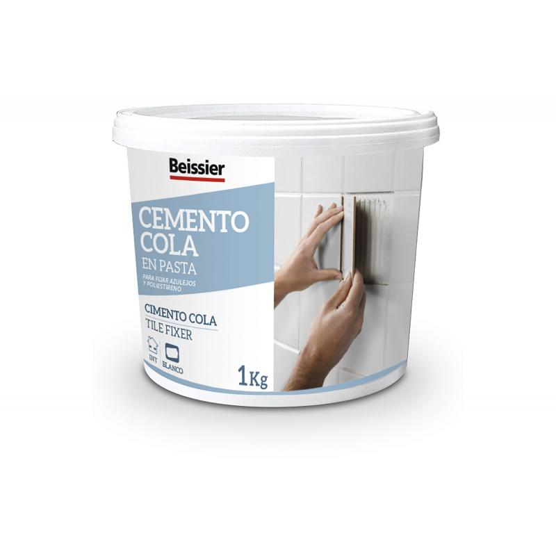 Cemento cola pasta 1kg blanco BEISSIER