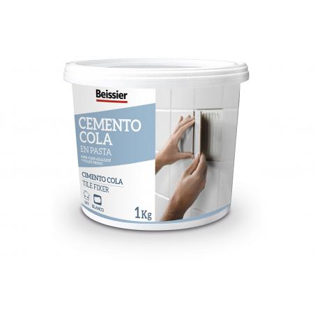 Cemento cola pasta 1kg blanco BEISSIER