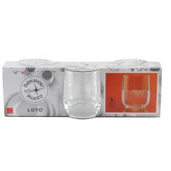 Vaso agua mod.Loto 3 uds. BORMIOLI