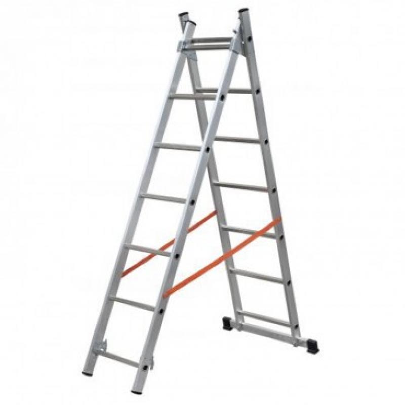 Escalera doble 2x9 peldaños KYLATE