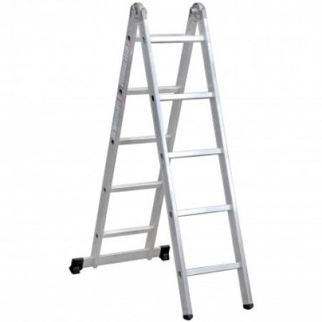 Escalera aluminio plegable 6+6 peldaños PERSUM