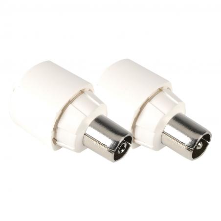 Conector antena macho-hembra (2 pz) TELEVES