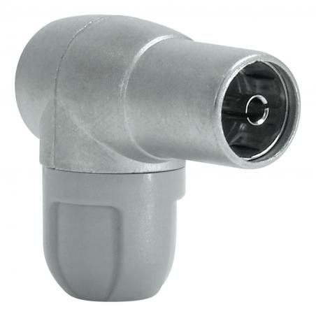Conector antena acodado hembra TELEVES