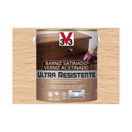 Barniz Interior Al Agua Ultra Resistente Satinado 2,5 L Inco