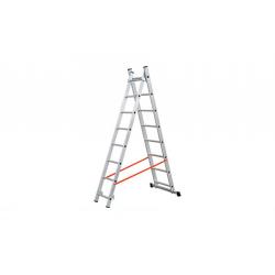 Escalera Aluminio Profesional Doble Combinada 2X10 Peldaños