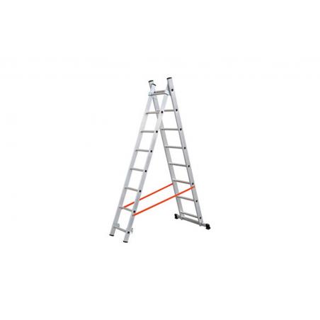 Escalera Aluminio Profesional Doble Combinada 2X10 Peldaños