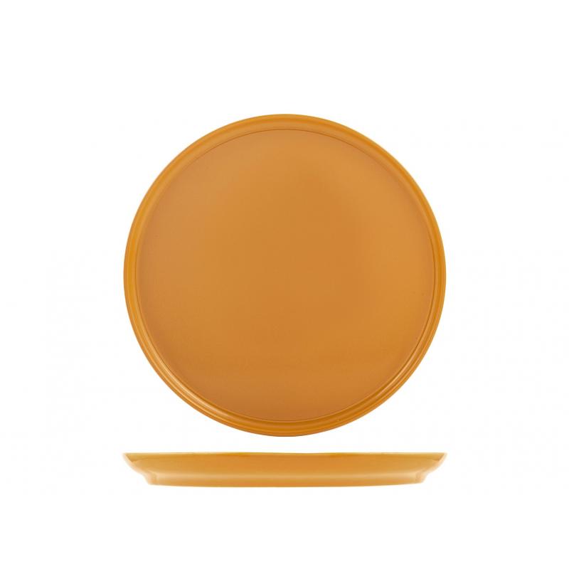 Plato llano Estocolmo ocre 28 cm