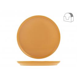 Plato llano Estocolmo ocre 28 cm
